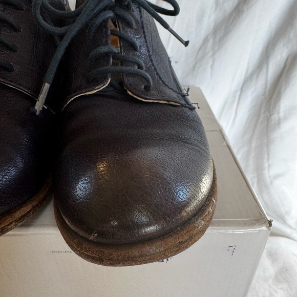 Frye Pre-Loved Carson Oxford Women's Shoes Navy Blue - Picture 9 of 17